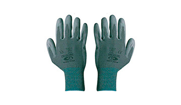 The image shows pair of protective gloves