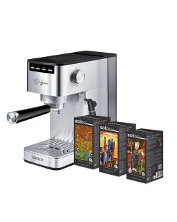 Polti Coffea P10S with SOLO Tasting Kit - 54 pods