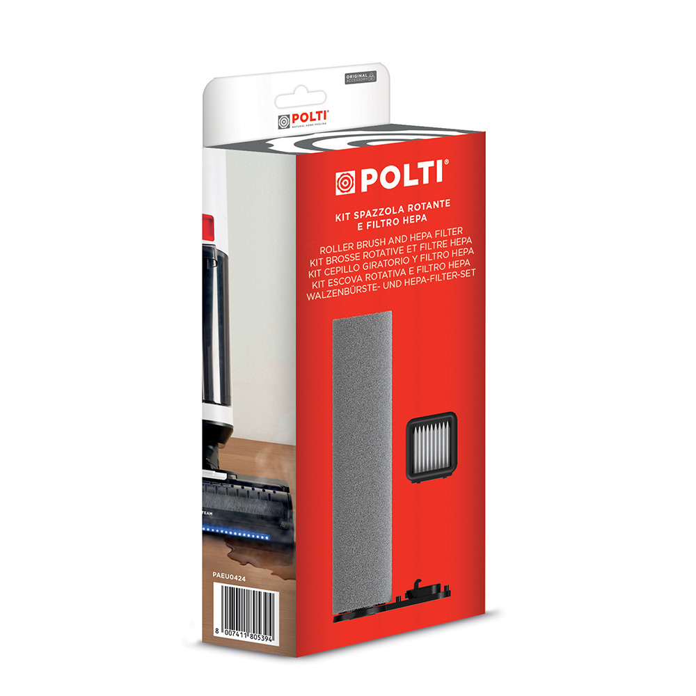 Kit 1 Roller Brush and 1 Hepa Filter for Rollysteam