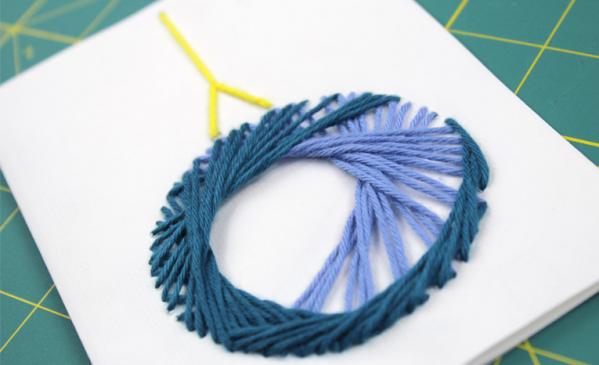 Embroidered Christmas cards